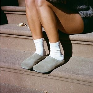 Jeffrey Campbell content mule  Taupe Suede Slip-On Shoes  8